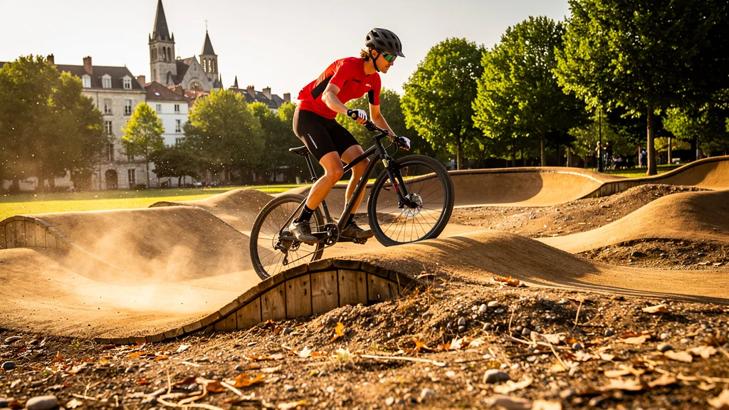Première session sur le nouveau pumptrack de Libourne : mes galères sur les bosses et ce que j&rsquo;en retiens