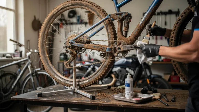Nettoyer sa transmission VTT après une sortie boueuse : ma routine